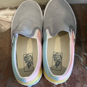 Vans Classic Slip On multicolored shoes size 7.5 women